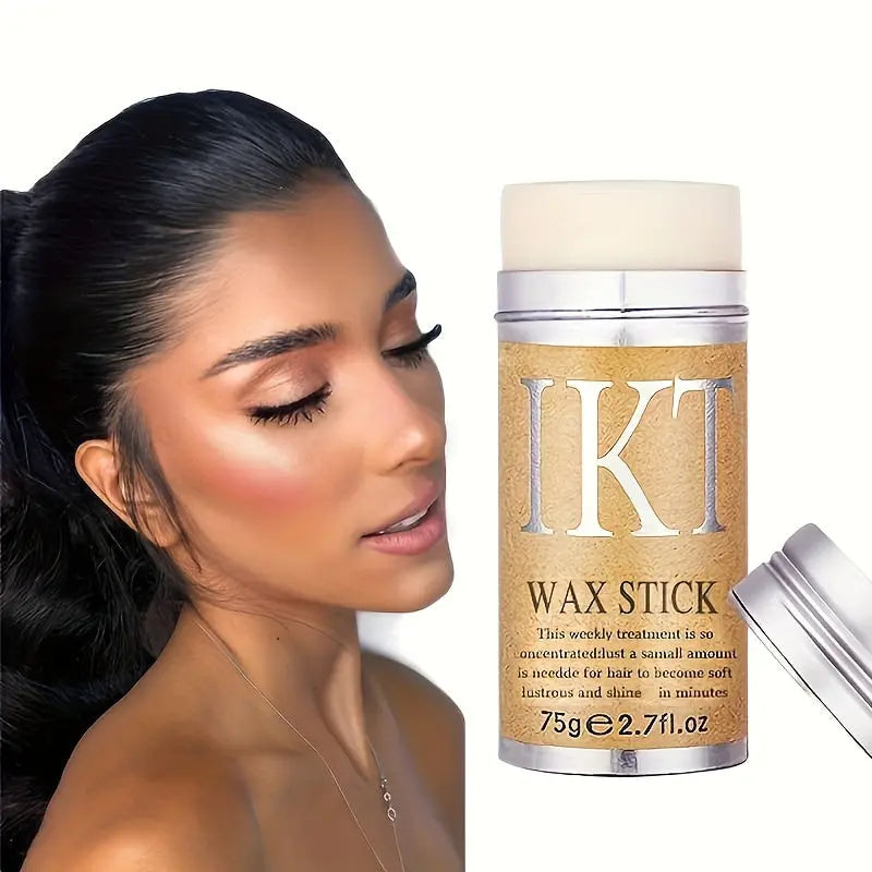 2.7Oz Hair Wax Stick - Slick Pomade Stick for Edge Control, Wigs & Baby Hair. Fix Flyaways, Tame Frizz & Achieve Long-Lasting Smooth Finish. Glamor n Glow