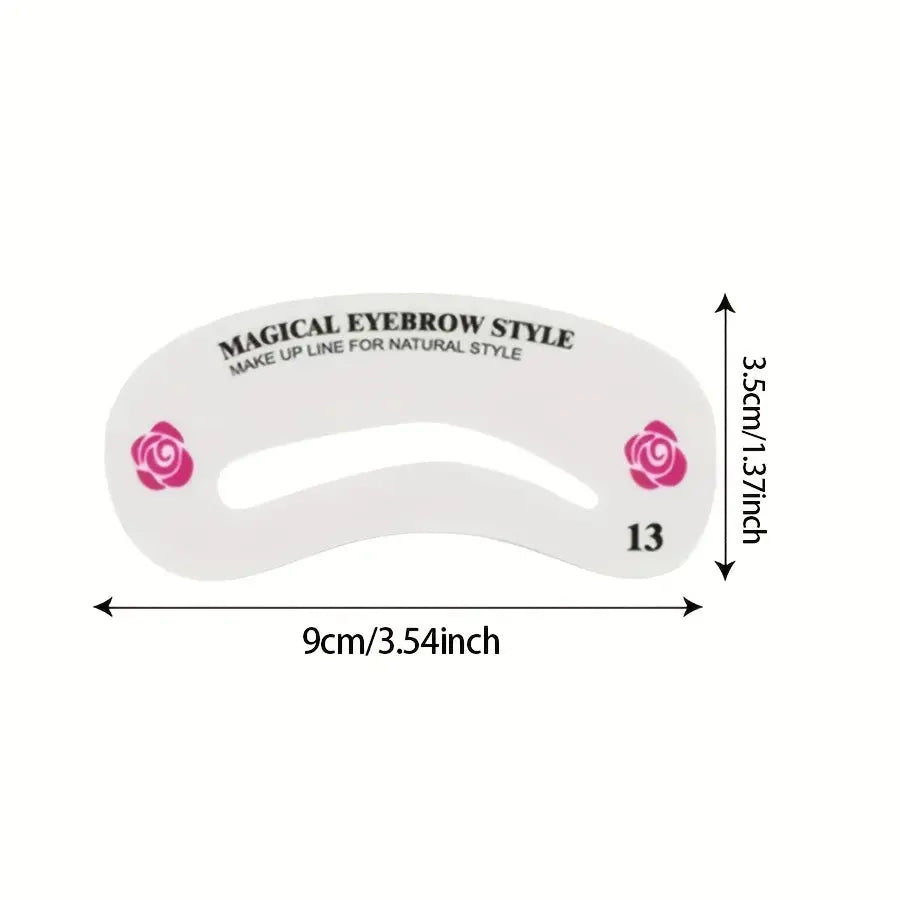 24pcs Precision Eyebrow Shaping Cards - Beginner-Friendly, High-Quality Makeup Tools for Perfect Brows, No Battery Needed, Ideal for All Occasions, Eyebrow Trimmer Glamor n Glow
